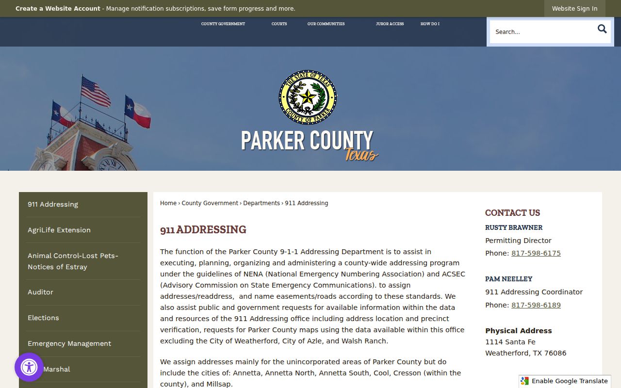 Weatherford ZIP code Parker County 911 Addressing information